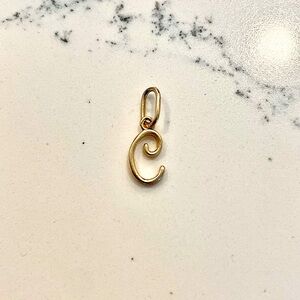 Mejuri 14K gold letter charm